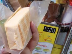 威化夹榴莲雪糕-詹爷爷乌节路街头冰淇淋