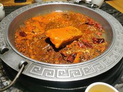 牛油红汤-杨肥肠火锅大排档(火车站花园店)