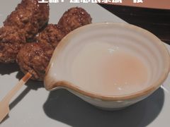 鸡软骨丸子配温泉蛋-山葵家·创意料理(临平银泰城店)