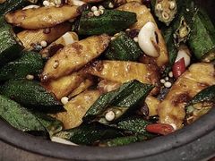 豆酱秋葵炒山药-南拳十三姨·潮汕砂锅粥·粤菜(西单大悦城店)