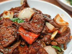 猪肝炒鱿鱼-谢记上海大排档(长寿路店)