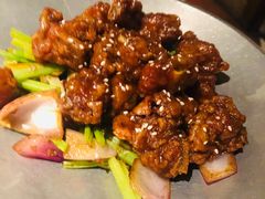 蒜香蜜汁排骨-绿茶餐厅(布吉万象汇店)