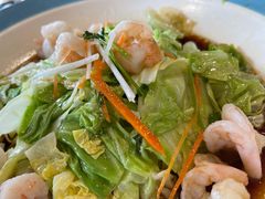 鲜虾油淋洋白菜-良师门滨海人家·海鲜·家常菜(滨海城店)
