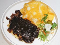 黑椒牛扒蛋包饭-锦园春香港茶餐厅(西海湾旗舰店)