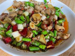 干煸猪大肠-豆腐脑花