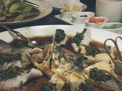 雪菜蒸舟山黄鱼-甄御•海鲜新青岛菜(麦岛店)