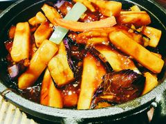鱼香年糕炒茄子-涌上外婆桥(南塘店)