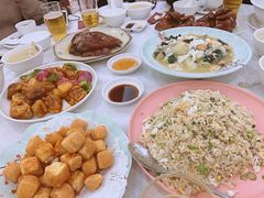 瑶柱蛋白炒饭-沙田新强记烧鹅海鲜酒家