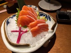 三文鱼腹肉切片-水之惠鲜鱼料理(王府大街店)