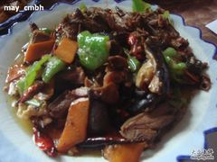 尖椒炒羊头肉，35元-老三羊汤【北兴隆街店】