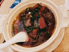 沙姜韭菜猪红-点都德(盘福楼店)