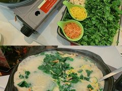 鸡汤金花菜面疙瘩-好福记饭店(红梅公园店)