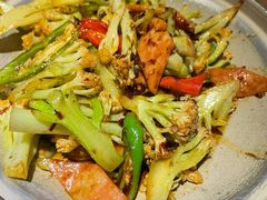干锅有机菜花-吕氏疙瘩汤·海鲜新鲁菜(凯德mall新都心店)