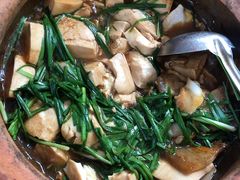 韭菜焖豆腐-天强农家菜馆