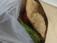 -小红车炸蛋葱油饼