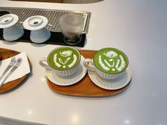 抹茶拿铁-普素书咖茶空间