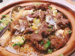 窝蛋牛肉饭-膳心记-明火四宝煲仔饭(燕南店)