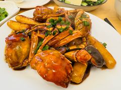 蟹炒年糕-春餐厅