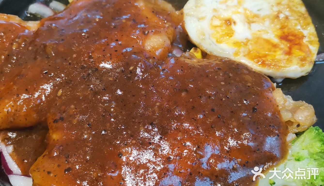 乡村基黑椒鸡排饭