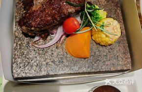 Rock Grilled Ribeye Steak