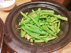 砂锅生啫芸豆丝-邹开喜·炭炉鸡煲·海鲜火锅(虹口足球场店)