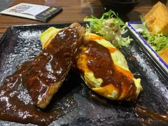 咖喱吉列猪扒蛋包饭-阿飛冰室(下沙店)