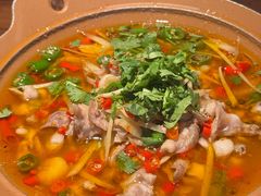 自贡仔姜鲜椒蛙-拾光与烟火丨炭火串烧·自贡小活鲜(西村大院店)