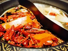 菌汤鸳鸯锅-锅说大脸毛肚重庆老火锅(佐阾店)