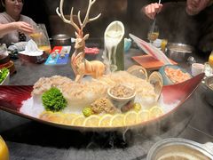 -海上明月海鲜火锅 鲜切牛肉