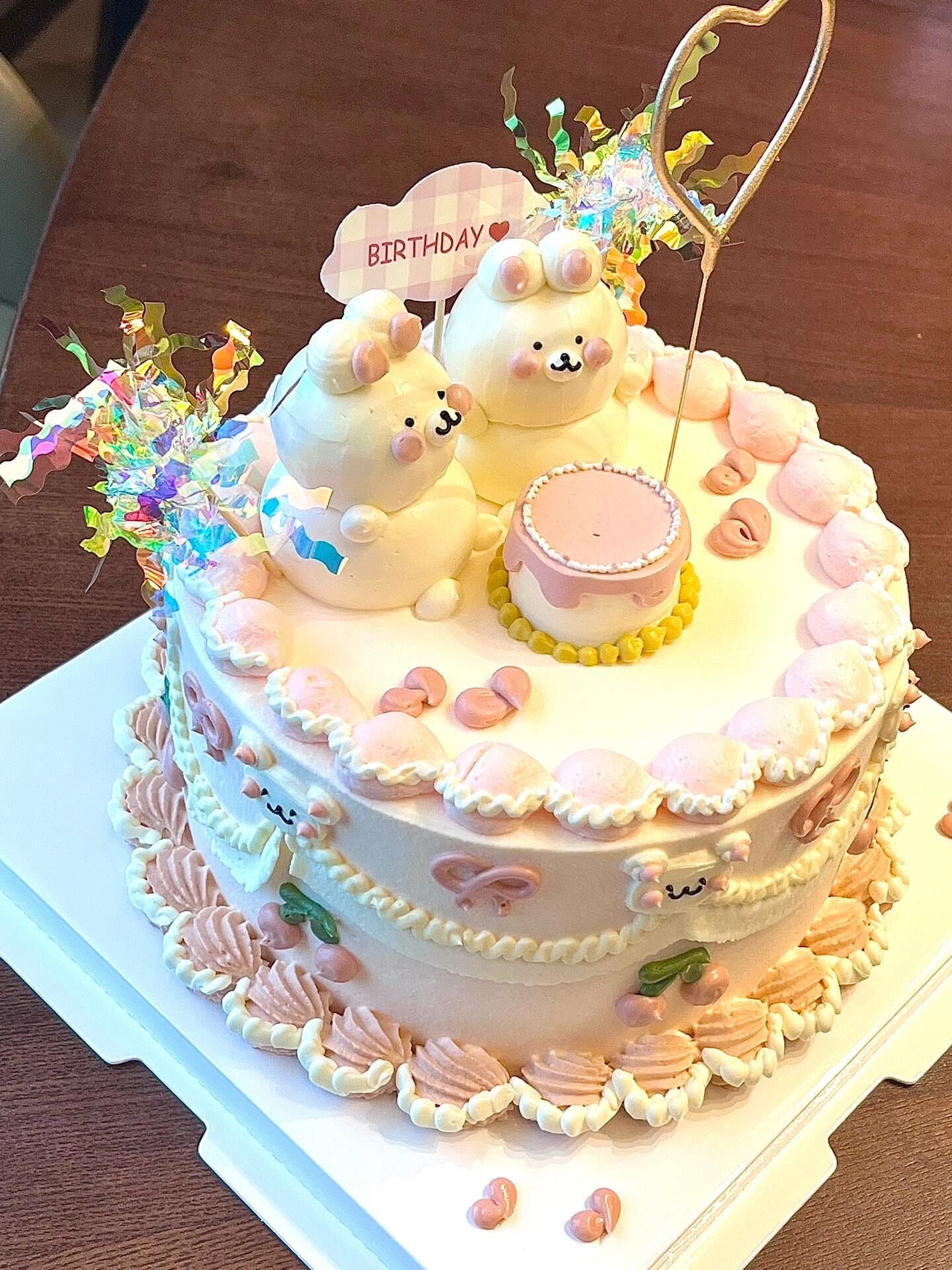 小熊蛋糕 甜蜜满分哦