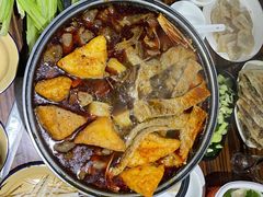 -老红桥炸灌肠牛肚锅烧烤(定福庄店)