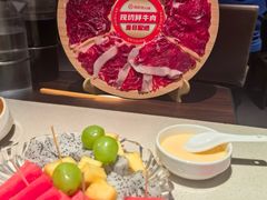 鲜切牛肉三拼-海底捞火锅鲜切牛肉主题店(长寿路店)