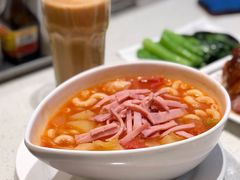 薯仔番茄肉碎汤米通-香港新发烧腊茶餐厅(书城店)