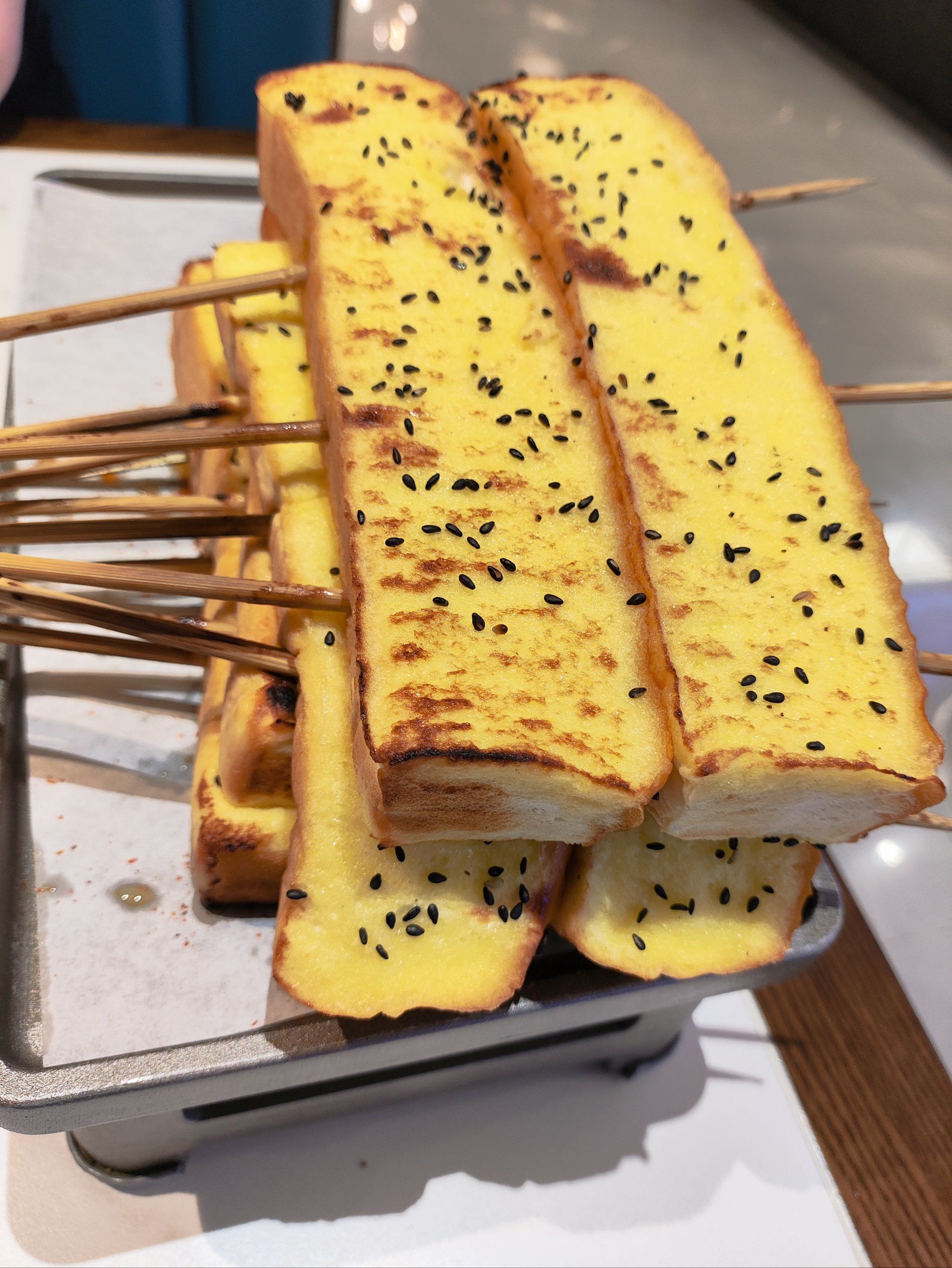 烧烤里的美味 #烤面包片 #顺福闫家烧