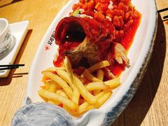 -吴越荣记苏州菜·松鼠桂鱼100%活鱼现做(斜塘老街店)