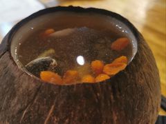 原汁椰子炖竹丝鸡-花溪雨·森林餐厅(石基店)