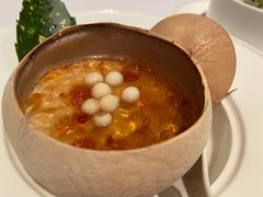 椰皇鸡头米炖花胶-富淳饭店(陆家嘴保利广场店)