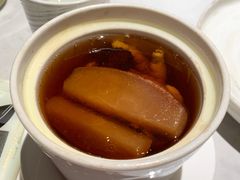 杏仁炖雪梨-柴门头啖汤·经典川菜·慢火汤品(锦城万达店)