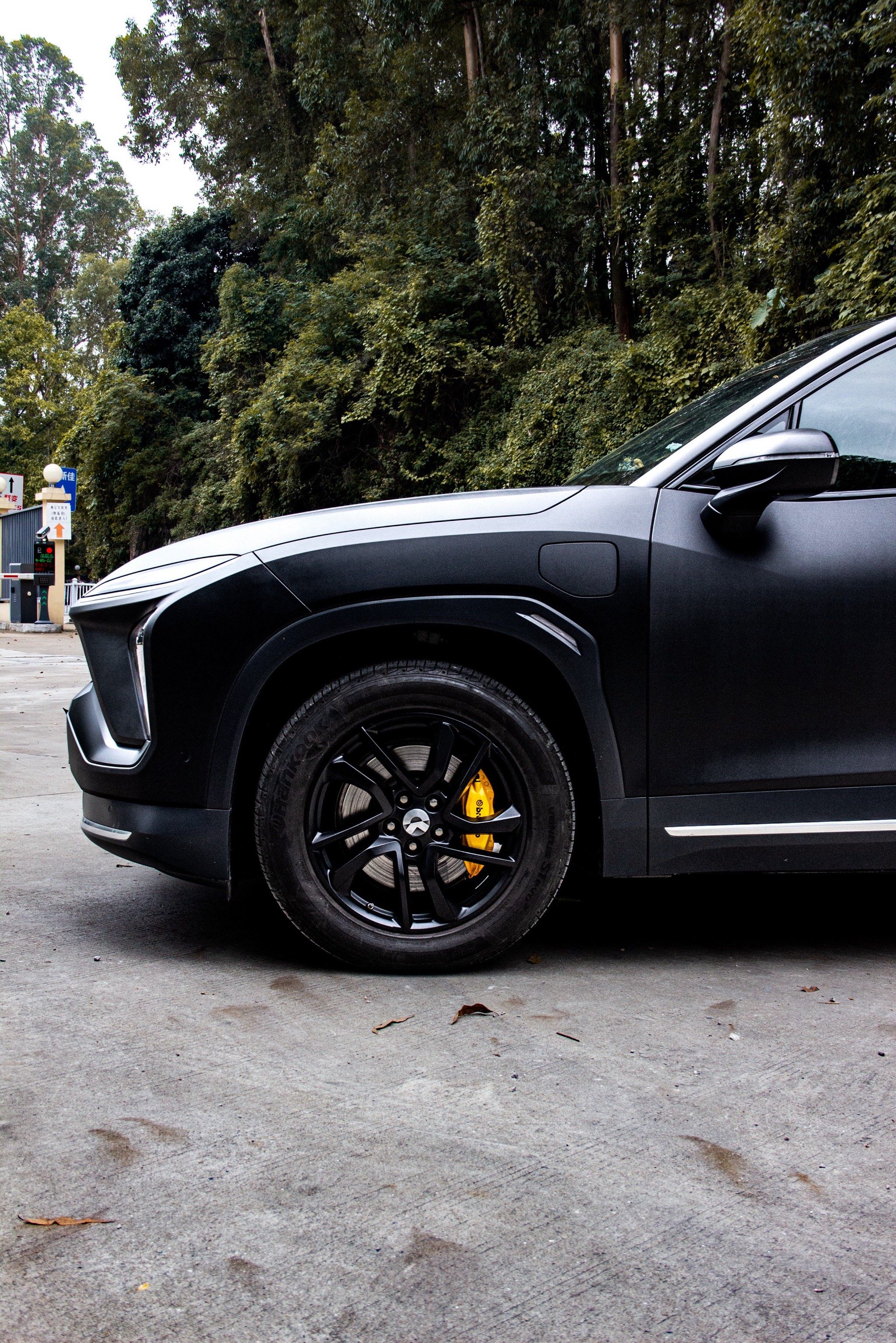 蔚es6 哑面磨砂黑改色