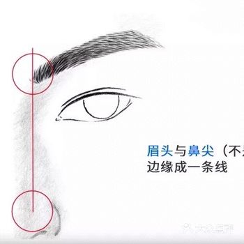 3.选择眉形  参考自己的脸型、标准眉形、和原生眉毛