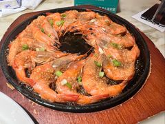 铁板蒜蓉虾-老淮安·淮安菜(周恩来纪念馆店)