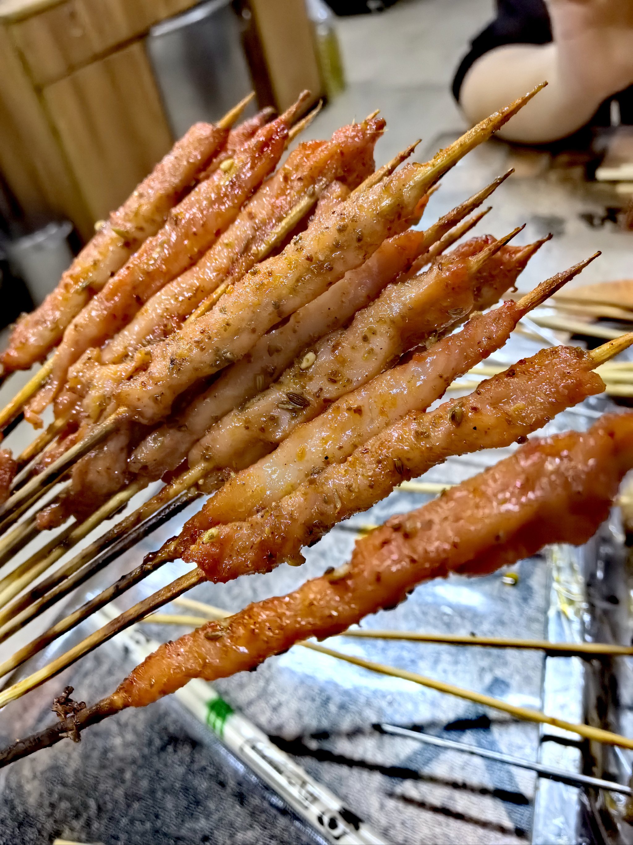 烤鸡肉串横町图片