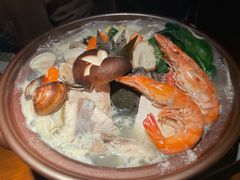 豆乳海鲜锅-慢走(甜水园店)