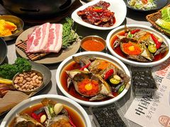 -草家酱蟹炭火烤肉店(珲春南路一店)