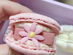 半熟花花马卡龙柚子樱花味-好利来(建筑大学店)