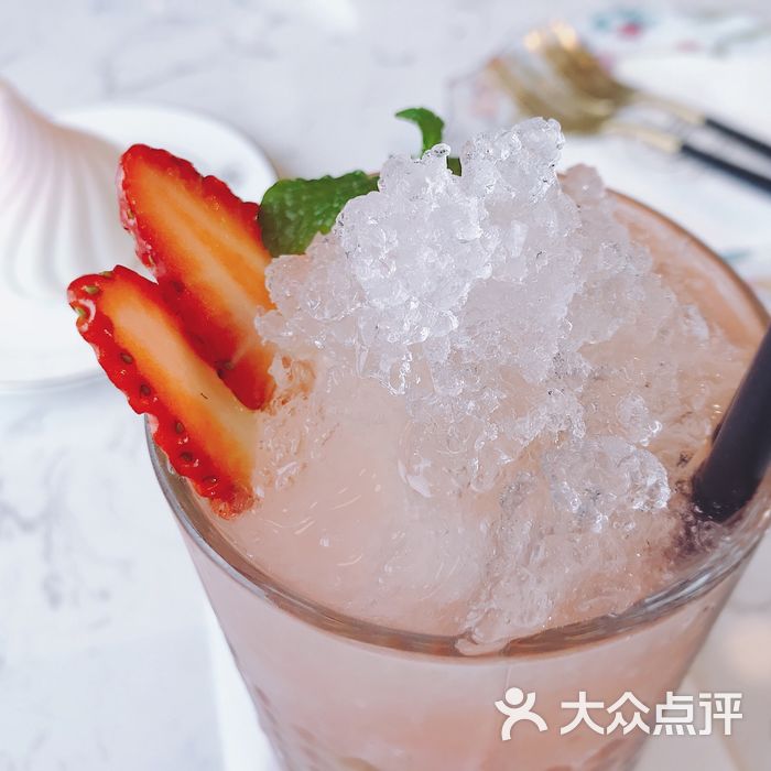 lamour澜茉·法甜 下午茶茉莉白桃图片-北京甜品饮品-大众点评网