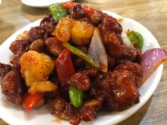 椒香虾仁爆鸡球-陈傻子餐厅(世纪都会店)