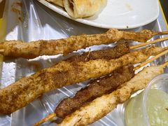 童年鸡肉串-老红桥炸灌肠牛肚锅烧烤(定福庄店)