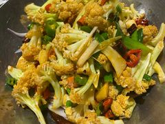 干锅有机菜花-粗茶淡饭•陕菜•家常菜