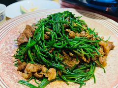 沙葱炒羊肉-蒙古苍狼蒙餐